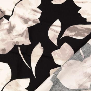 Viskose-Twill Batik grau